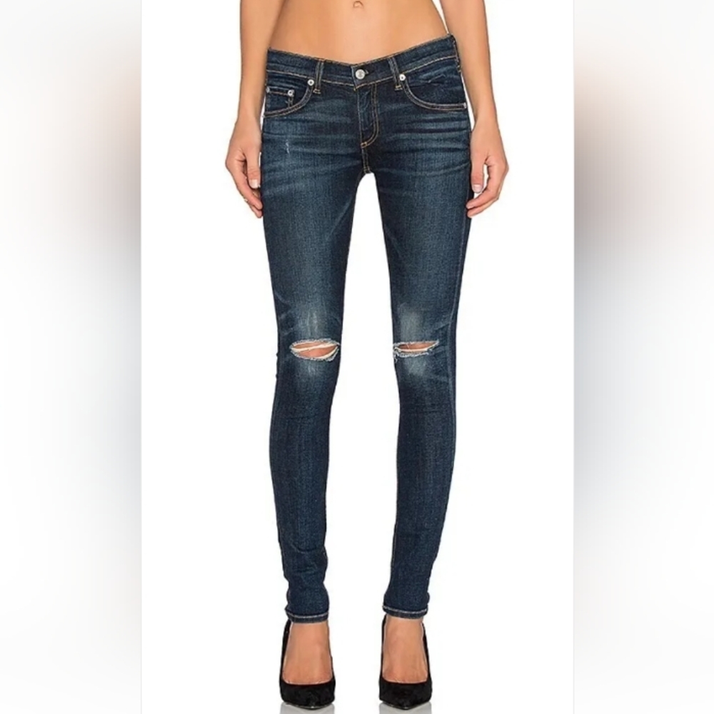 rag & bone Skinny Distressed Jeans 29 x 26